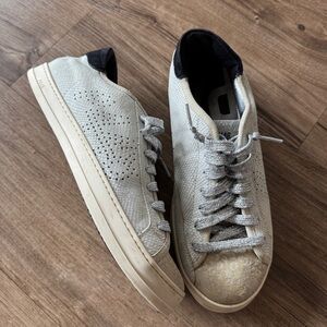 P448 jack leather suede snake print sparkle size 41